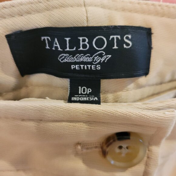 Talbots Petite Khaki Slacks Womens 10P - Picture 3 of 11